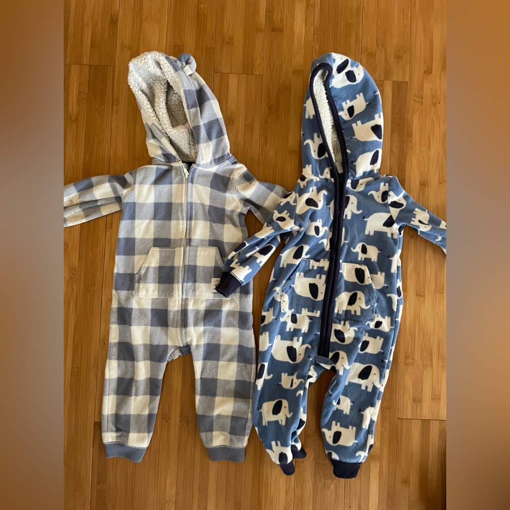 Carter's Fleece Rompers